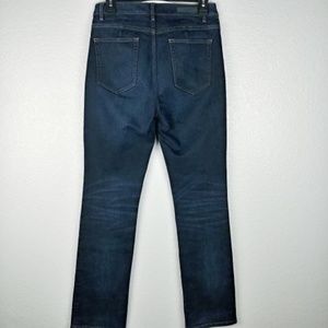 Elie Tahari Jade High Rise Fitted Straight Jeans